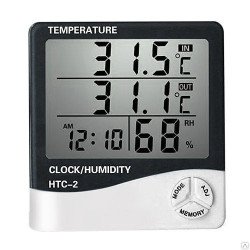 HTC-2 מודד טמפרטורה ולחות דיגיטלי HTC-2 מודד טמפרטורה ולחות דיגיטלי